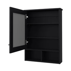 Wenge Medicine Cabinet with Door and Included Mirror