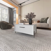 White Coffee Table with Flip-Down Door