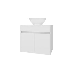 White Bathroom Vanity with 2 Doors