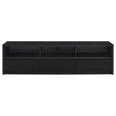 O'Brien Black 3-drawer TV Stand Media Console
