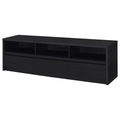O'Brien Black 3-drawer TV Stand Media Console