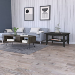 Wenge and Espresso 2 Piece Living Room Set