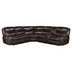 McLean Dark Brown Power Reclining Sectional Sofa