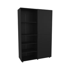Wengue 2-Door Wardrobe with Open Storage