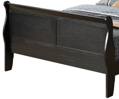 Elegant Traditional Full Bed In Sleek Black