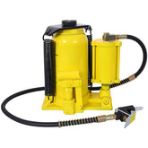 Air Hydraulic Bottle Jack, 20 Ton/44029 LBS All Welded Bottle Jack, 10.2-19.7 inch Lifting Range, Manual Handle and Air Pump, for Car, Pickup, Truck, RV, Auto Repair, Industrial Engineering ,Yellow