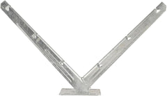 Razor Wire Bracket - Barb Wire Extension Bracket - Galvanized V Bracket - Roll Concertina Garden Fence Wire Bracket - 1 Pair