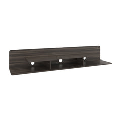 Eudora TV Stand 11.7" H, 3 Shelves, Dark Brown - Living Room