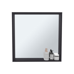 Plains Medicine Cabinet 23.6" H, 1 Shelf, 1 Mirror, Black Wengue - Bathroom