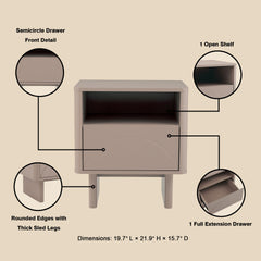 Nightstand in Mocha
