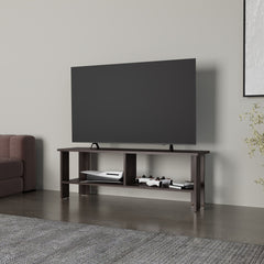 Cope TV Stand with Open Storage, TV Capacity 65", Stained Walnut