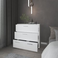 Oto Dresser with 4 Spacious Drawers, White