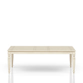 Table with Leaf - Whitewash