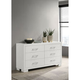 Polk Snow White 6-drawer Dresser