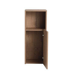 12" Bathroom Side Cabinet,Soft Close Doors,Float Mounting Design,Imitative Oak,(KD-Packing)