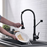 Kitchen Faucet with Pull Out Sprayer Brushed Nickel Stainless Steel Single Handle
Kitchen Sink Faucets