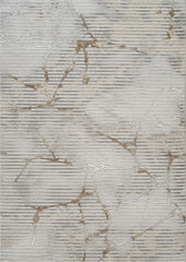 Geometrix GC_DIM1005 Gray 5 ft. 3 in. x 7 ft. 3 in. Area Rug