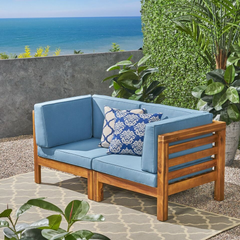 OANA 2-Piece LOVE SEAT SET, BLUE