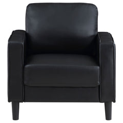 Weld Black 3-piece Upholstered Track Arm Sofa Set