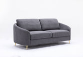 Yuina Gray Linen Sofa
