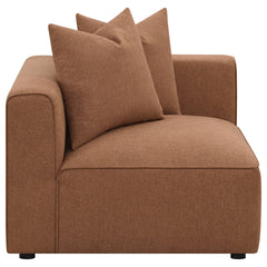 Colleen Terracotta Tight Back Corner with Pillows