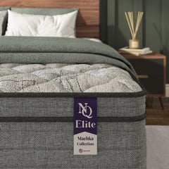 NapQueen Elite Series Machka 12 Inch King Size Cooling Gel Memory Foam Hybrid Mattress, CertiPUR-US Certified, Made in USA