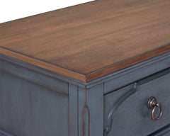 5-Drawer Chest, No Assembly Required, Corduroy Blue Finish