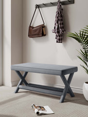 Accent Bench in Gray