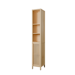 Natural bamboo large capacity thin and tall cabinet
