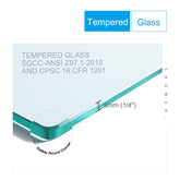 1 3/8" adjustment,universal pivot shower door, with 1/4" tempered glass finish 3072