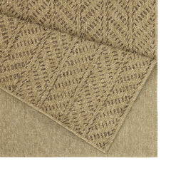 Earth GC_NTL1013 Jute/Mocha 5 ft. 3 in. x 7 ft. 3 in. Indoor/Outdoor Area Rug