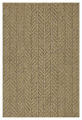 Earth GC_NTL1013 Jute/Mocha 5 ft. 3 in. x 7 ft. 3 in. Indoor/Outdoor Area Rug