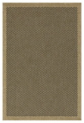 Earth GC_NTL1003 Jute/Black 5 ft. 3 in. x 7 ft. 3 in. Indoor/Outdoor Area Rug
