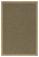Earth GC_NTL1003 Jute/Black 5 ft. 3 in. x 7 ft. 3 in. Indoor/Outdoor Area Rug