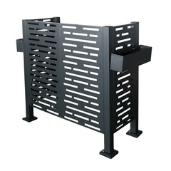 4*2 FT Air Conditioner Fence for Outdoor Units,Metal Privacy Fence Cover, Perfect to Conceal Air Conditioning Units (W540133740)