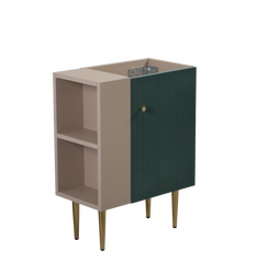 21.6" Vanity Base Only, Open Shelf on the Left, Green 24V06-21LVL-W1920P385633
