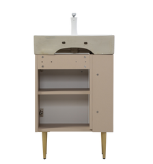 21.6" Vanity Base Only, Open Shelf on the Left, Green 24V06-21LVL-W1920P385633