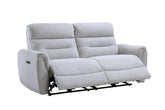 Eastre Gray Chenille Power Motion Sofa w/USB Port