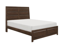 Espresso Finish Contemporary Design Queen Bed Wooden Bedroom Furniture 1pc