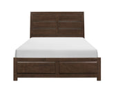 Espresso Finish Contemporary Design Queen Bed Wooden Bedroom Furniture 1pc