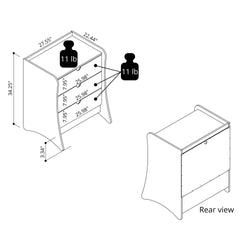 Nightstand in White