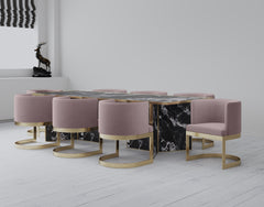 Dining Chair in Blush