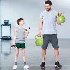 15lbs Kettlebell Set, Strength Training Kettlebells Weight Set for Women, Vinyl Coated Kettle Bell for Home Gym Workout Weight Lifting Equipment, Comfortable Grip Wide Handle Weights