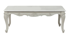 Tuscan Traditional Style Coffee Table made with wood in Silver