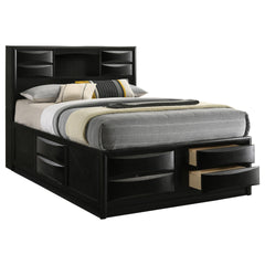 Jazz Black Queen Storage Bed
