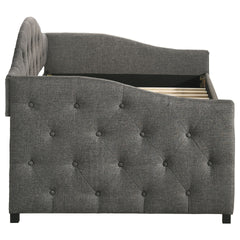 Tremont Grey Upholstered Twin Daybed with Trundle