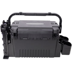 Dual-layer Fishing Tackle Box,Tackle Box Organizer Fishing Box Large,With 2pcs Rod Holder,2pcs Cup Holder,1pc Carring Strap,Black