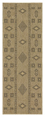 Earth GC_NTL1001 Jute/Black 2 ft. 7 in. x 7 ft. 3 in. Indoor/Outdoor Area Rug