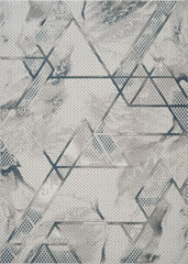 Geometrix GC_DIM1006 Gray 5 ft. 3 in. x 7 ft. 3 in. Area Rug