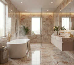 12x24 Pink natural marble polished tiles, natural stone, genuine marble, real marble, for wall and floor, 1 box 4 pcs